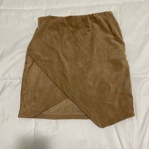 tan stylish skirt by street wear society